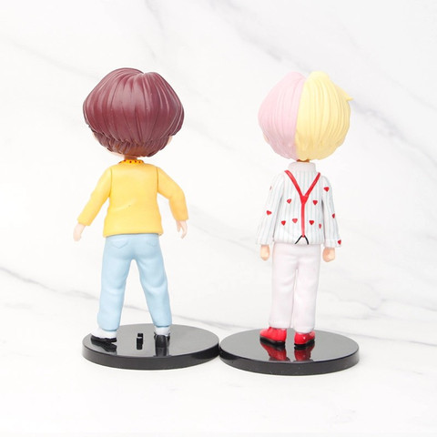 kawaii kart BTS Tiny Tan Idol Q Style Figure - Set of 7 |Toy Gift