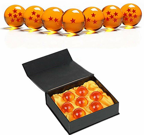 RVM Toys Anime 7 Pcs Dragon Ball Z Crystal Balls Set Collection in
