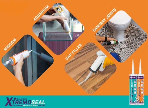 Xtremoseal GP All Purpose Acetoxy Silicone Sealant (Clear) from Asian ...