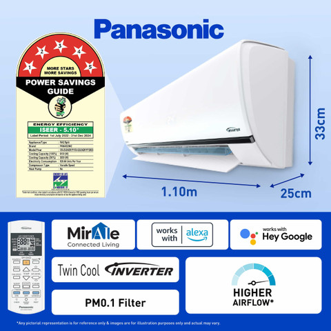 Flipkart.com | Buy Panasonic 2023 Model 2 Ton 5 Star Split