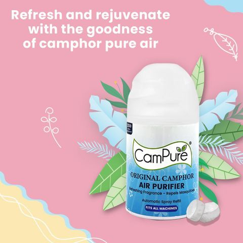 CamPure Automatic Spray Machine + refill | Original Camphor Automatic ...