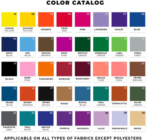 KADAM Fabric Dye Colour, Shade 01 Lemon Yellow, Pack of 10 Single KADAM Fabric Dye Colour, Shade 01 Lemon Yellow, Pack of 10 Single