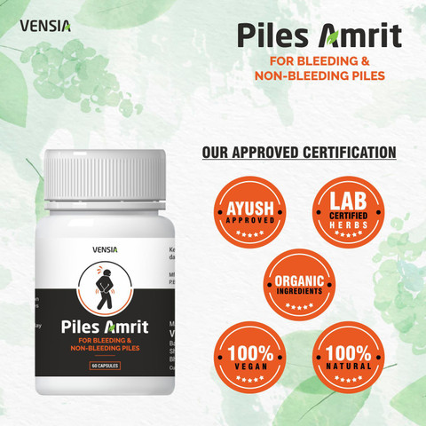 Vensia Piles Ayurvedic Capsules | Fast Relief From Bavasir | Reduce ...