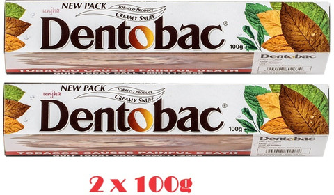 tobacco paste Unjha Dentobac Creamy Snuff Tube (2x 100g) Price in India