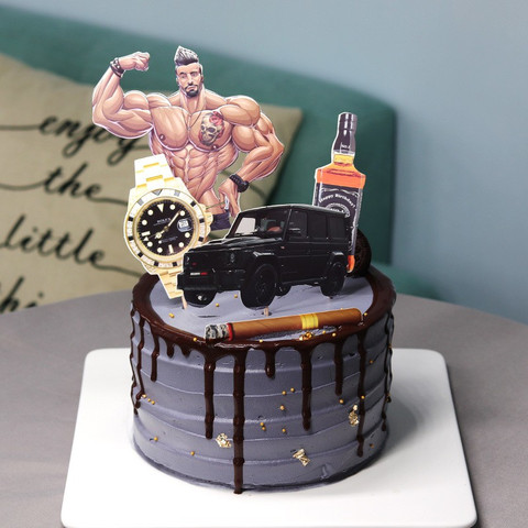 beer and cigarette cake Interesting I made for a heavy smoker. : r/Cakes Fathers Day Custom Cake for