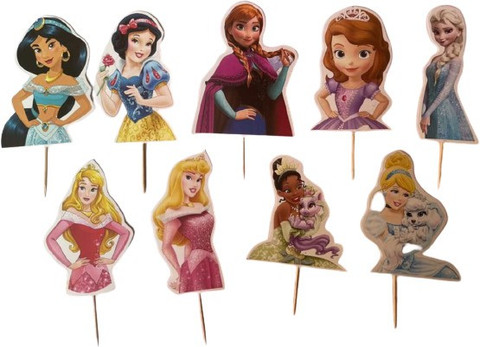 Prism Arts Pack of 10 Princess Dolls paper theme cake topper Cake Topper  Price in India - Buy Prism Arts Pack of 10 Princess Dolls paper theme cake  topper Cake Topper online
