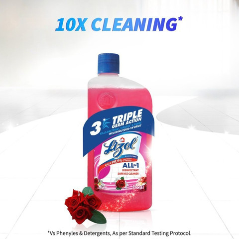 Lizol DISINFECTANT SURFACE CLEANER** ROSE Price in India - Buy