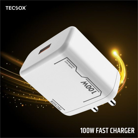 TecSox 100 W SuperVOOC 20 A Wall Charger for Mobile with
