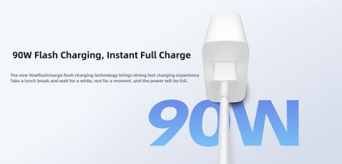 vivo 90 W Quick Charge 8 A Wall Charger for Mobile with Detachable Cable (White, Cable Included) - Image 4
