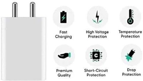 vivo 90 W Quick Charge 8 A Wall Charger for Mobile with Detachable Cable (White, Cable Included) - Image 6