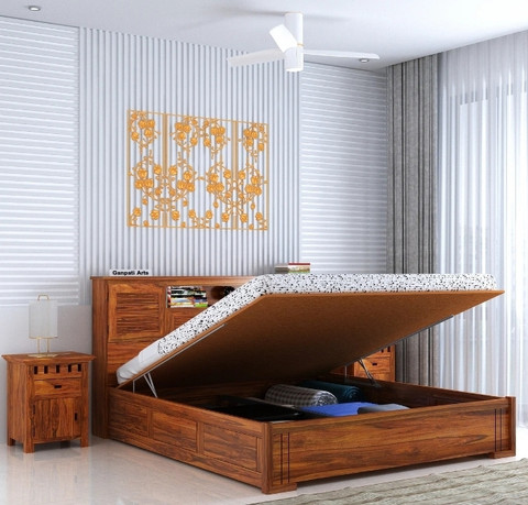 pecha! ベット Partical Engineered Wood Double Box Bed, 40 cm x 183 cm (1.31 ft x