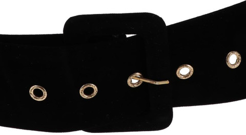 black velvet belt for dress Skinny Bow Belt-Black Velvet main image 1