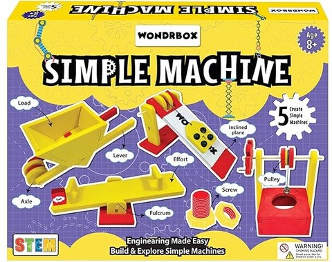 WONDRBOX Simple Machine Science Experiment Kit Construction Based