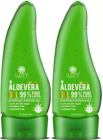 LUSTY A BEAUTY SENSE Natural & Pure Multipurpose Aloevera Gel for Body Skin  and Hair care 120 ml each Price in India - Buy LUSTY A BEAUTY SENSE Natural  & Pure Multipurpose