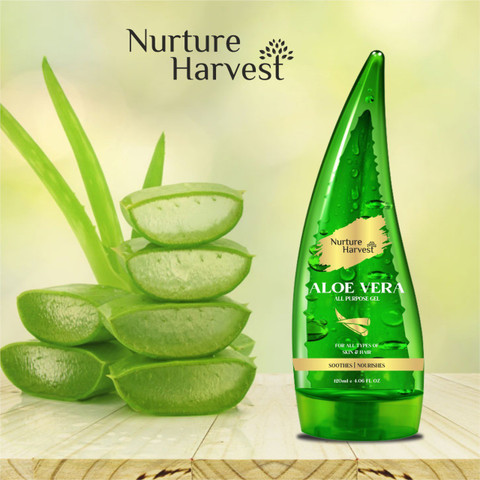 Nurture Harvest PURE ALOEVERA SKIN GEL FOR HAIR & skin, 120g (pack of 1)  Price in India - Buy Nurture Harvest PURE ALOEVERA SKIN GEL FOR HAIR & skin,  120g (pack of