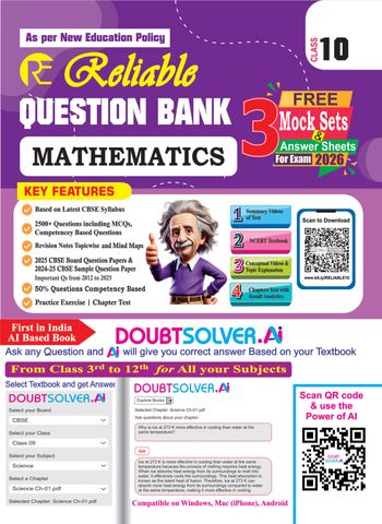 Reliable Question Bank Class 10 Mathematics [CBSE] ,For 2026 Exam: Buy ...