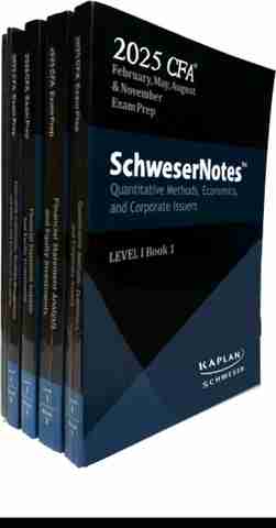 2025 CFA SchweserNotes Level 1 1-4&Qシート他 SchweserNotes 2025 CFA Level 1 FULL SYLLABUS (SET OF 6) (Paperback