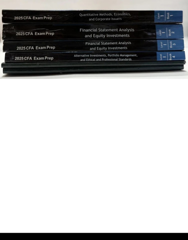 SchweserNotes 2025 CFA Level 1 FULL SYLLABUS (SET OF 6) (Paperback