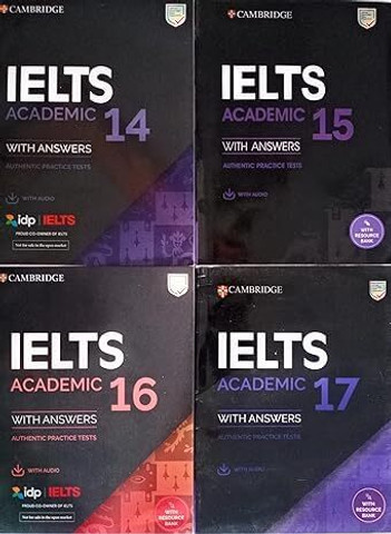 Ielts Academic combo 14-15-16-17 (Set of 4 books) Latest edition