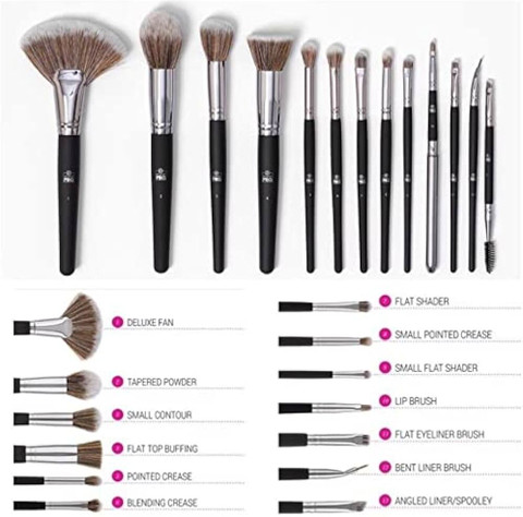 BH Cosmetics. Brush 34 Bh Cosmetics Metal Rose Brush Set With Bag