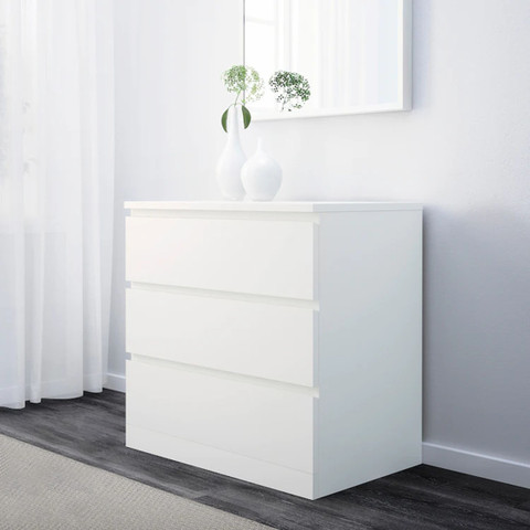ikea malm 3 drawer dresser Ikea MALM Chest of 3 drawers