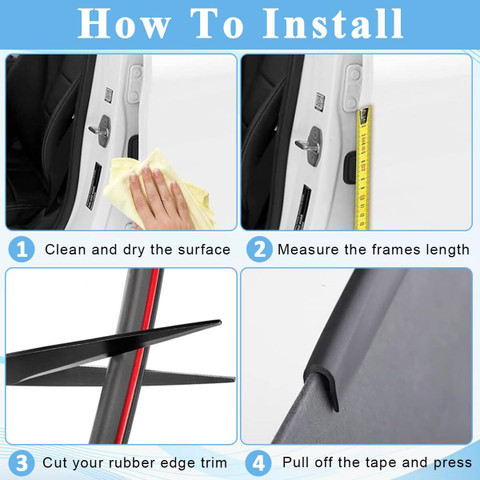 SERPLEX Rubber Edge Trim, Self-Adhesive Rubber Edge Trim, Edge ...