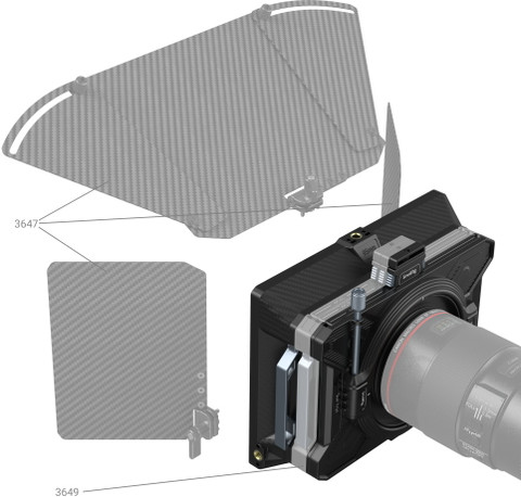 SmallRig Multifunctional Modular Matte Box (95mm) Basic Kit 3556 Camera ...