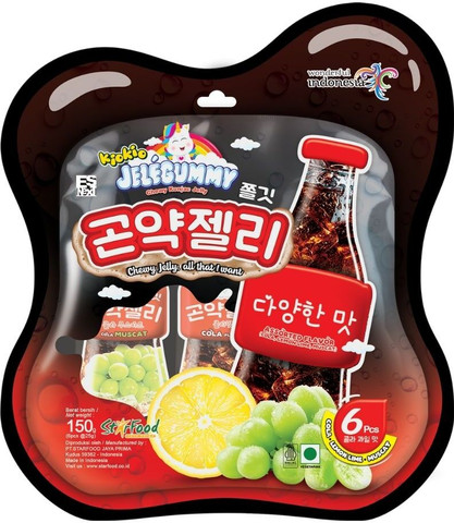 Esnext KioKio Jelegummy Chewy Konjac Jelly (Sweet Melon, Cola