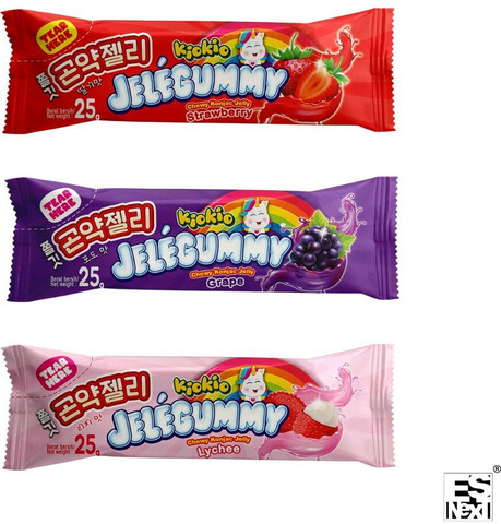 Esnext KioKio Jelegummy Chewy Konjac Jelly (Strawberry,Lychee