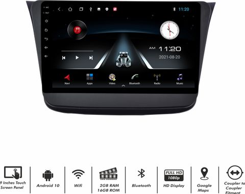 BASSOHOLIC 9 Inch Android 10 System for New Wagonr 2GB/16GB RAM & ROM ...
