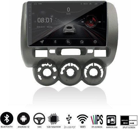 Aksmy Honda City ZX 2004-2008-9 Inch HD Android 12 -Gorilla Glass