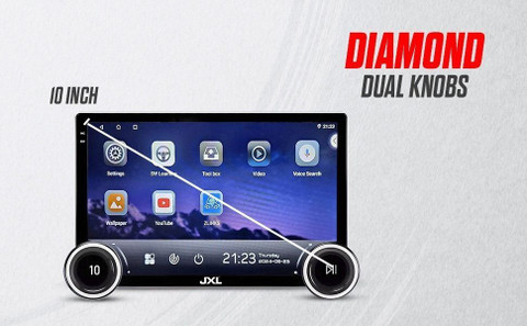 JXL Dual Knob 10.1 Inch TS10 Processor 4GBRAM 64GB ROM Apple Car