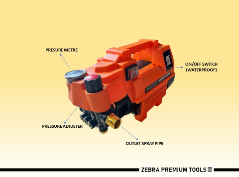sawa Zebra Premium Tools Z-C03 Electric Pressure Washer|Car & Bike