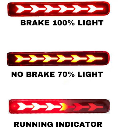 CarMods XL6/BREZZA-2022 3 Function Rear Bumper Reflector with