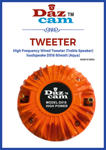 Daz Cam Brand D518PRO Professional TWEETER Audio Driver, For