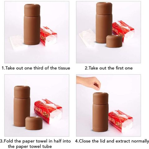 Autofasters Tissue Box Dispenser with 100 Tissue pulls Bottle