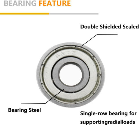 ZMB 627 zz Pack of 10 pieces ID-7MM | OD-22MM | WIDTH-7MM Ball