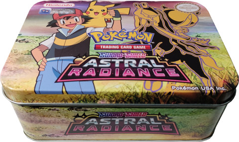 MOONZA Pokemon Trading card Sword & Shield Astral Radiance Tin Box