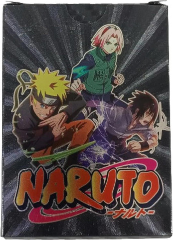 CravingKart Naruto Black Foil Anime Card Game – 55 Playing Cards