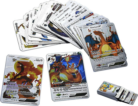 MOONZA Pokemon Playing 55 Gold, 55 Silver & 55 Black Cards All Rare Series  Set Of 165 - Pokemon Playing 55 Gold, 55 Silver & 55 Black Cards All Rare  Series Set