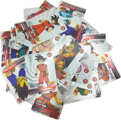 CrazyBuy 55 PC Waterproof Silver Dragon Ball Z Playing Cards|Goku