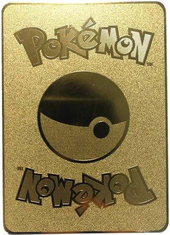 plastic gold pokemon cards MOONZA Shinning Cards Pokemon Toys - Burger King