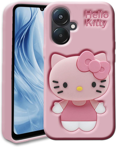 Ascensify Back Cover for Redmi 13C 5G Cute Hello Kitty Soft Case