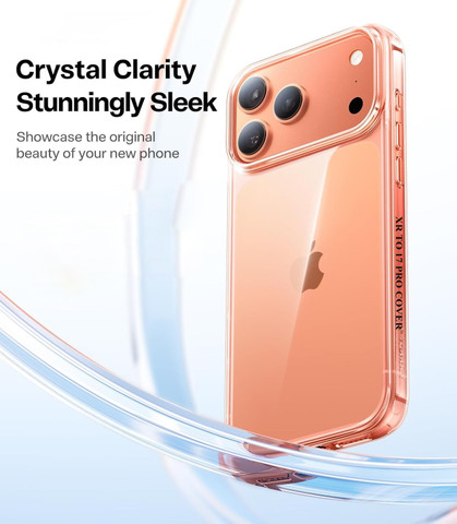 Hespa Back Cover for iPhone XR to 17 Pro Converter | Crystal Clear