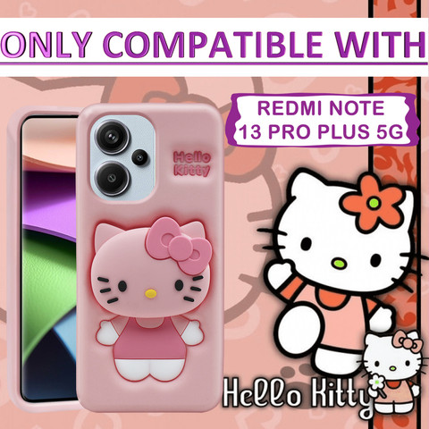 Asgeot Back Cover for Redmi Note 13 Pro Plus 5G Cute Hello Kitty