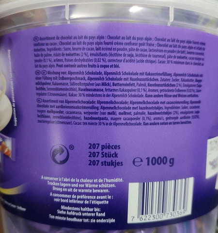 Milky様　ご確認用　11月16日ご購入 milka NAPS MIX IMPORTED ASSORTED CHOCOLATES 1kgs Bars Price in