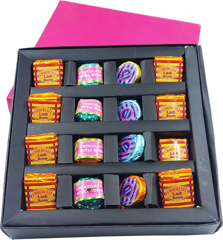 FabBites Diwali Chocolate Crackers Gift Pack-Chocolate Bomb set of