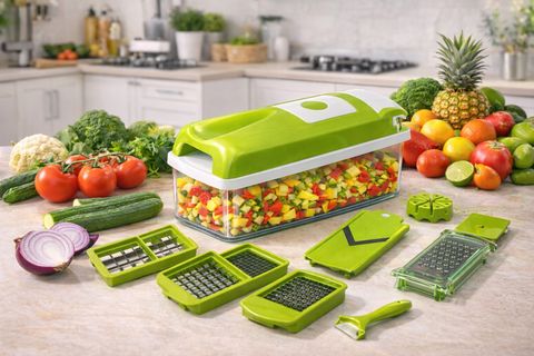 Elite Store 12 in 1 Nicer dicer Vegetable & Fruit Chopper (1unit of nicer dicer with 12 blades) Vegetable & Fruit Slicer Vegetable & Fruit Grater & Slicer Price in India