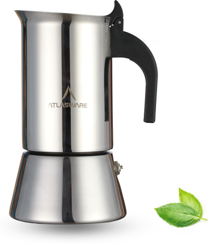 Moka様 Atlasware Mocha Stainless Steel 6 Cup Coffee maker induction base