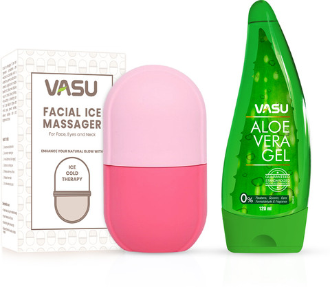 VASU Facial Ice Roller For Face (Pink) With Natural Aloe Vera Gel - Gives  Natural Glow to Your Face Price in India - Buy VASU Facial Ice Roller For  Face (Pink) With